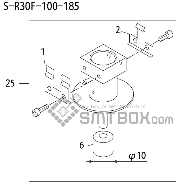 FUJI QP 242E 10 QP 242E(10JE) Nozzle Part No.ABHPN6777 Rating S R30F 100 185 side a