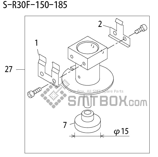 FUJI QP 242E 10 QP 242E(10JE) Nozzle Part No.ABHPN6787 Rating S R30F 150 185 side a