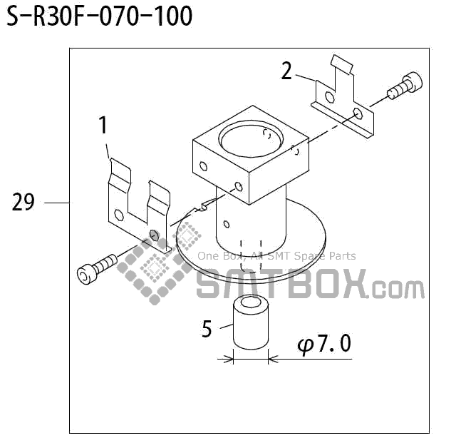 FUJI QP 242E 10 QP 242E(10JE) Nozzle Part No.ABHPN6816 Rating S R30F 070 100 side a