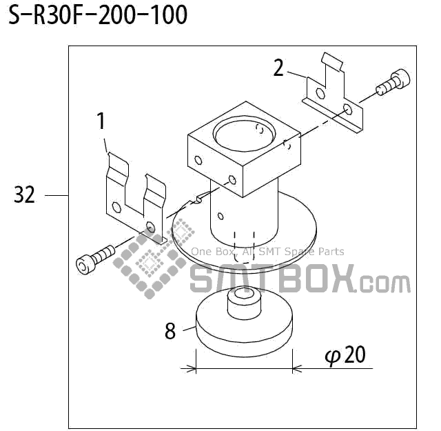 FUJI QP 242E 10 QP 242E(10JE) Nozzle Part No.ABHPN6846 Rating S R30F 200 100 side a
