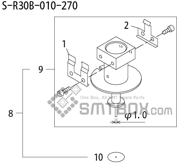 FUJI QP 242E 10 QP 242E(10JE) Nozzle Part No.ABHPN8135 Rating S R30B 010 270 side a
