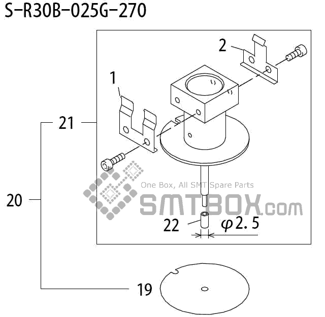 FUJI QP 242E 10 QP 242E(10JE) Nozzle Part No.ABHPN8174 Rating S R30B 025G 270 side a