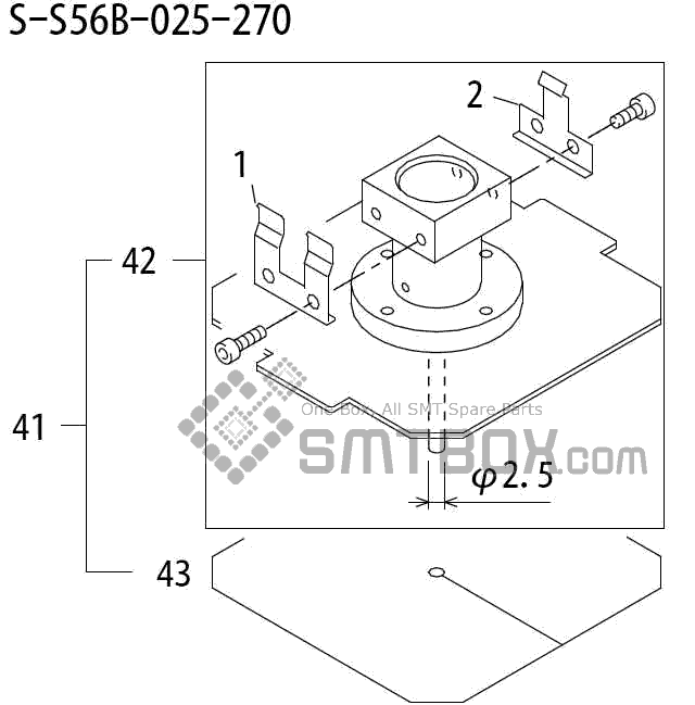 FUJI QP 242E 10 QP 242E(10JE) Nozzle Part No.ABHPN8242 Rating S S56B 025 270 side a