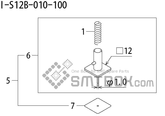 FUJI QP 242E 10 QP 242E(10JE) Nozzle Part No.ABHPN8525 Rating I S12B 010 100 side a