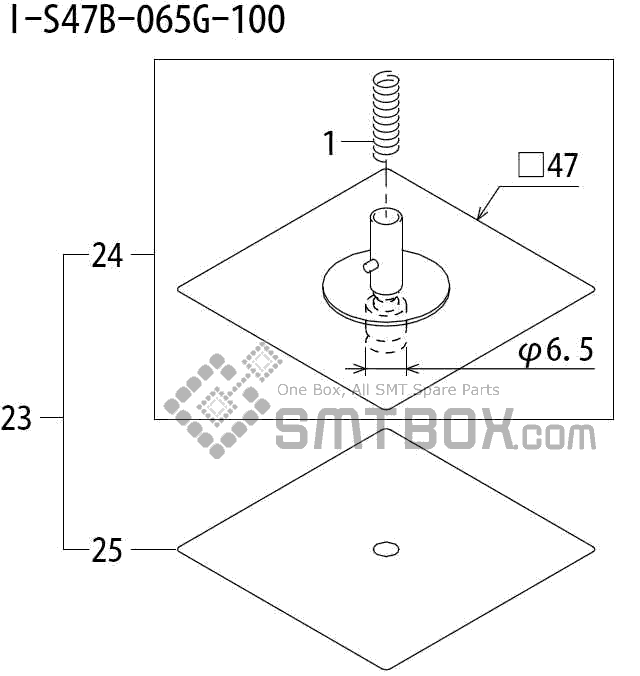 FUJI QP 242E 10 QP 242E(10JE) Nozzle Part No.ABHPN8586 Rating I S47B 065G 100 side a
