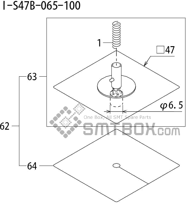 FUJI QP 242E 10 QP 242E(10JE) Nozzle Part No.ABHPN8711 Rating I S47B 065 100 side a