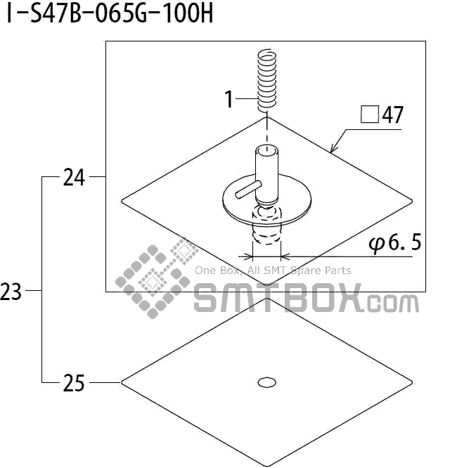 FUJI QP 242E 10 QP 242E(10JE) Nozzle Part No.ABHPN8790 Rating I S47B 065G 100H side a