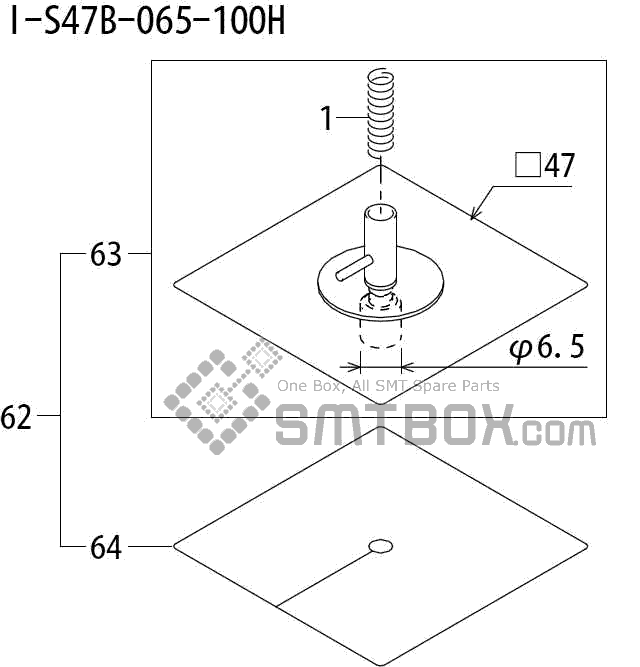 FUJI QP 242E 10 QP 242E(10JE) Nozzle Part No.ABHPN8920 Rating I S47B 065 100H side a