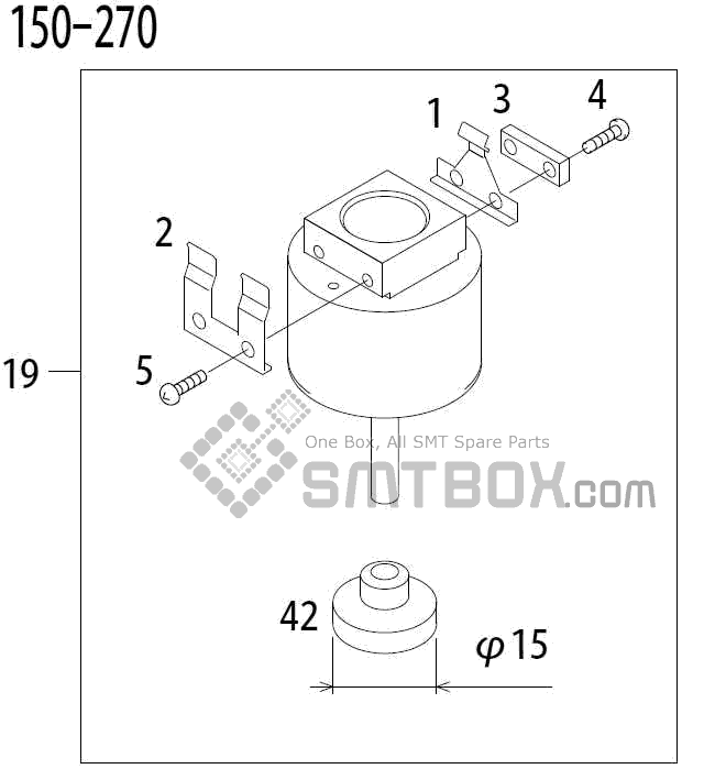 FUJI QP 341E MM 04 Nozzle Part No.ADBPN8174 Rating 150 270 side a
