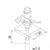 FUJI IP III 16 IP III 16JE IP IIIE 10 nozzle Part No.AQNA3170 side a