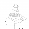 FUJI IP III 16 IP III 16JE IP IIIE 10 nozzle Part No.AQNA3210 side a