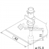 FUJI IP III 16 IP III 16JE IP IIIE 10 nozzle Part No.AQNA3270 side a