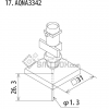 FUJI IP III 16 IP III 16JE IP IIIE 10 nozzle Part No.AQNA3342 side a