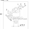 FUJI QP 341E MM 04 Nozzle Part No.ADBPN8382 Rating 150G 110 side a