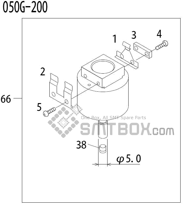 FUJI QP 341E MM 04 Nozzle Part No.ADBPN8452 Rating 050G 200 side a