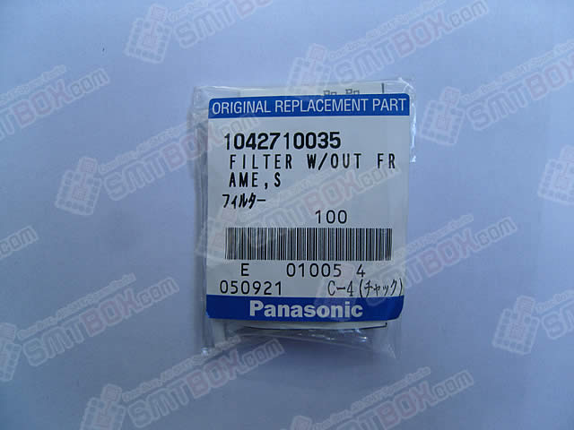 Panasonic Original SMT Replacement Spare PartFilter W.Out Frame1042710035