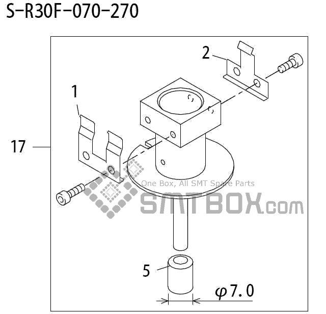 FUJI QP 242E 10 QP 242E(10JE) Nozzle Part No.ABHPN6278 Rating S R30F 070 270 side a