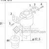 FUJI QP 341E MM 04 Nozzle Part No.ADBPN8234 Rating 175G 270 side a