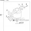 FUJI QP 341E MM 04 Nozzle Part No.ADBPN8352 Rating 050G 110 side a