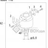 FUJI QP 341E MM 04 Nozzle Part No.ADBPN8362 Rating 080G 110 side a
