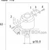 FUJI QP 341E MM 04 Nozzle Part No.ADBPN8372 Rating 100G 110 side a