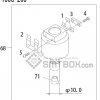 FUJI QP 341E MM 04 Nozzle Part No.ADBPN8472 Rating 100G 200 side a
