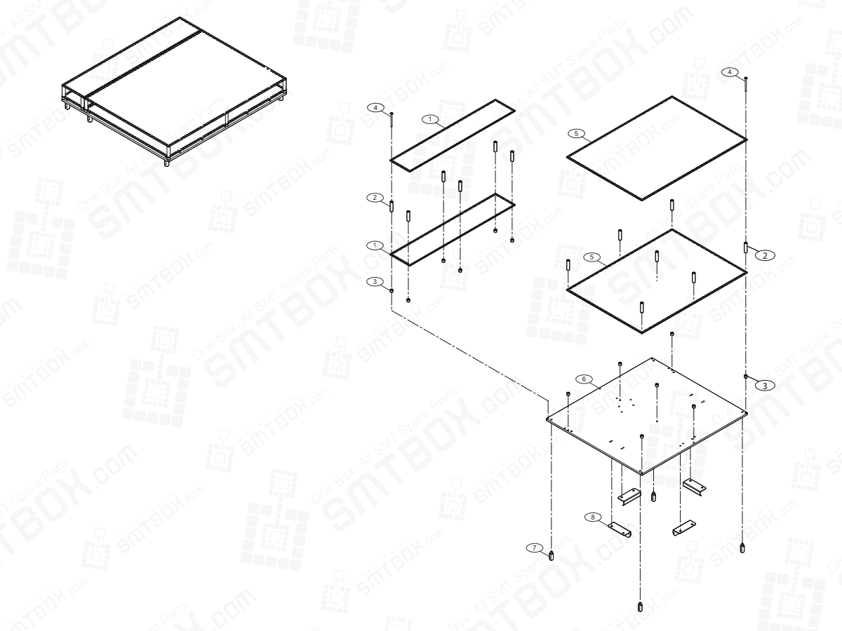 BUT Block 310mm AM03-008516A On Hanwha Techwin Excellent Modular EXCEN PRO (M) (D) (L) Component Placer