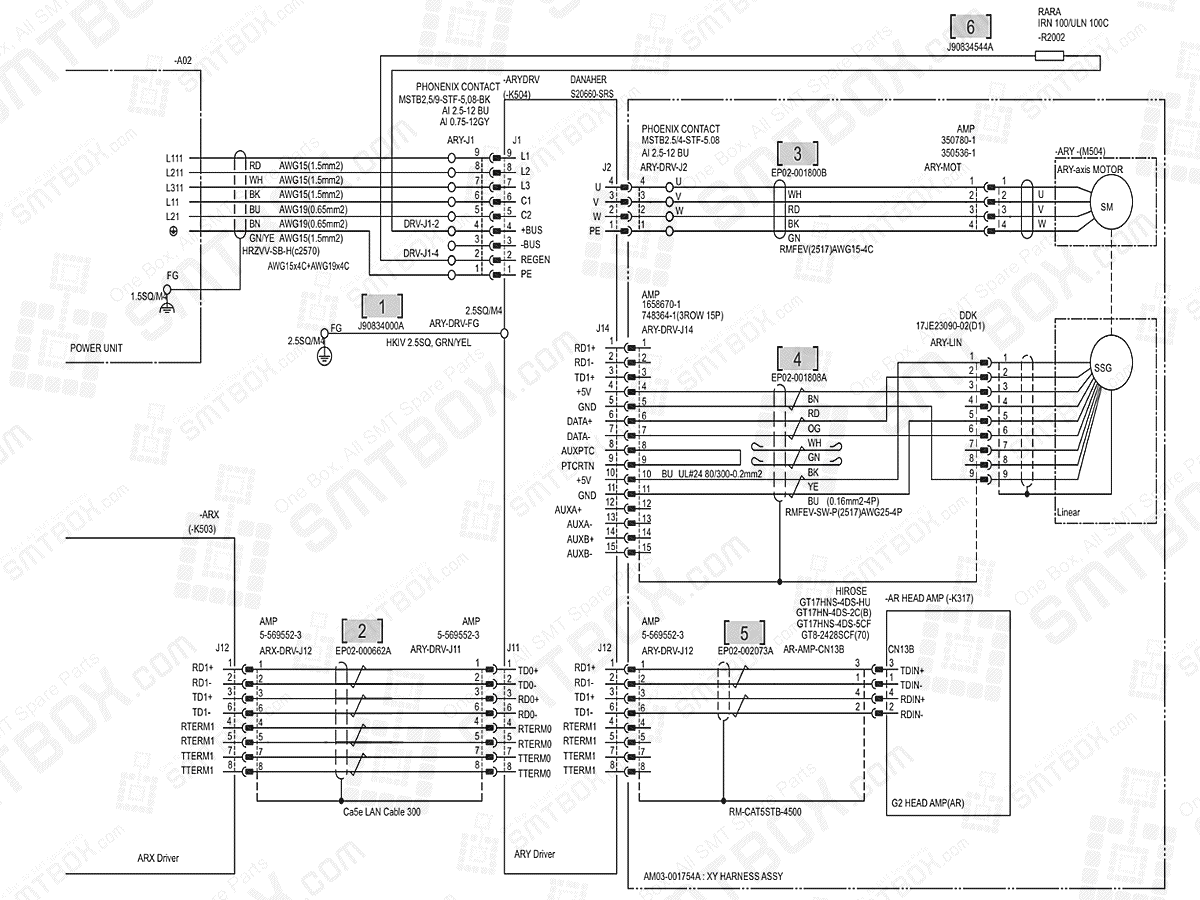 Base - ARY Axis on Hanwha (Samsung Techwin) Excellent Modular Excen Pro (D) (M) (L) SMT Placer