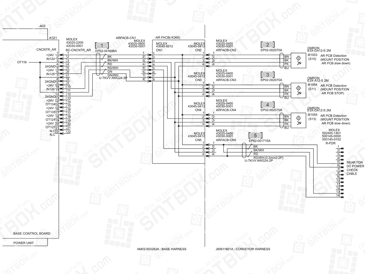 Base - Conveyor IF2 on Hanwha (Samsung Techwin) Excellent Modular Excen D M L SMT Placer