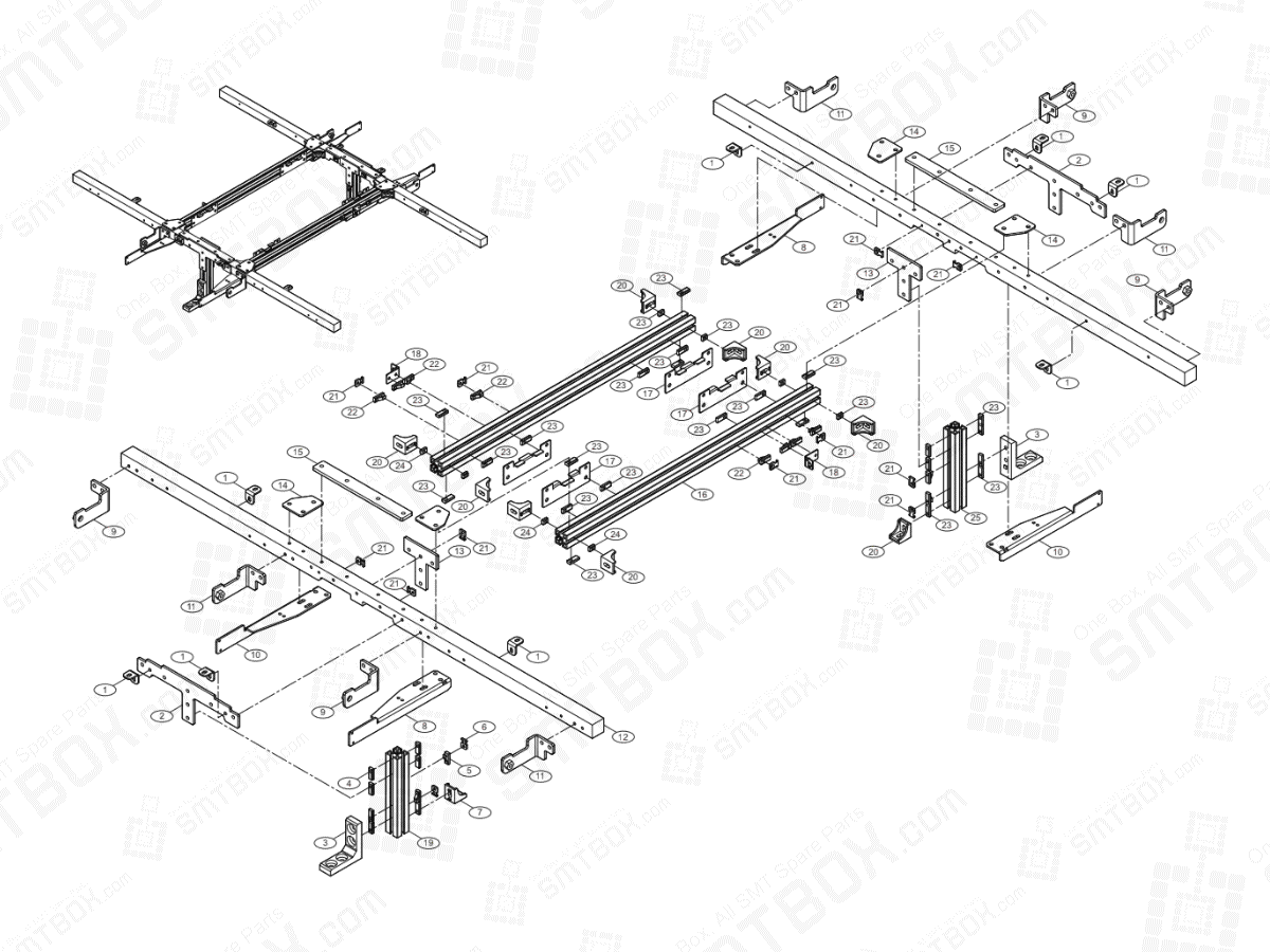 Cover (3/3) On Hanwha Techwin Excellent Modular EXCEN PRO (D) (M) (L) SMT Component Placer