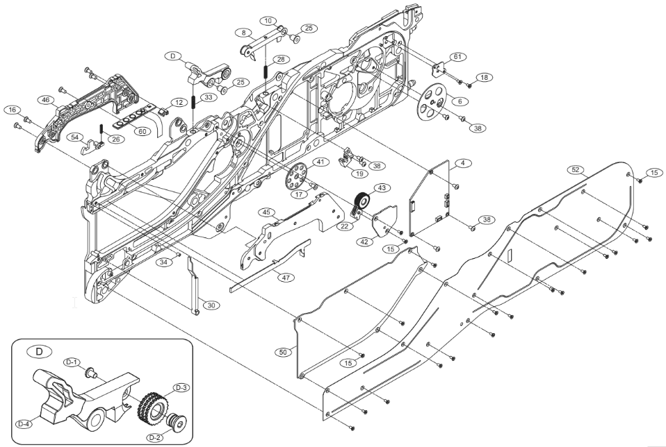 EXPLODED ILLUSTRATION Hanwha Samsung Techwin SM DECAN Series V Feeder F.A.S.T. 8mm Auto Loading Auto Splicing Smart Electric Feeder PN MF2-1205/CO part2