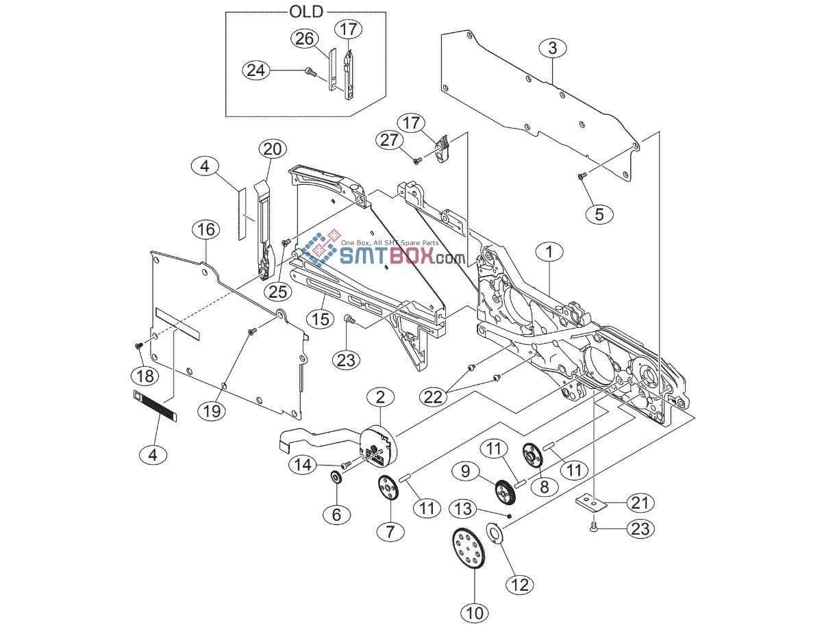 Feeder Part List Feed And Body of Yamaha 8mm SS SMT Feeder