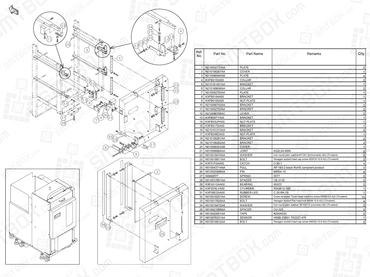 KN610074920AA-31-5 on Panasonic NPM Tray Feeder Main Body N610074920AA