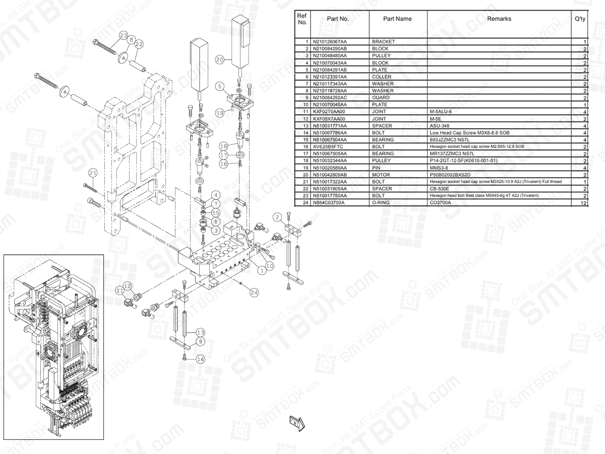 KN610157741AA-08-4_Panasonic_NPM_12_NOZZLE_HEAD_N610157741AA