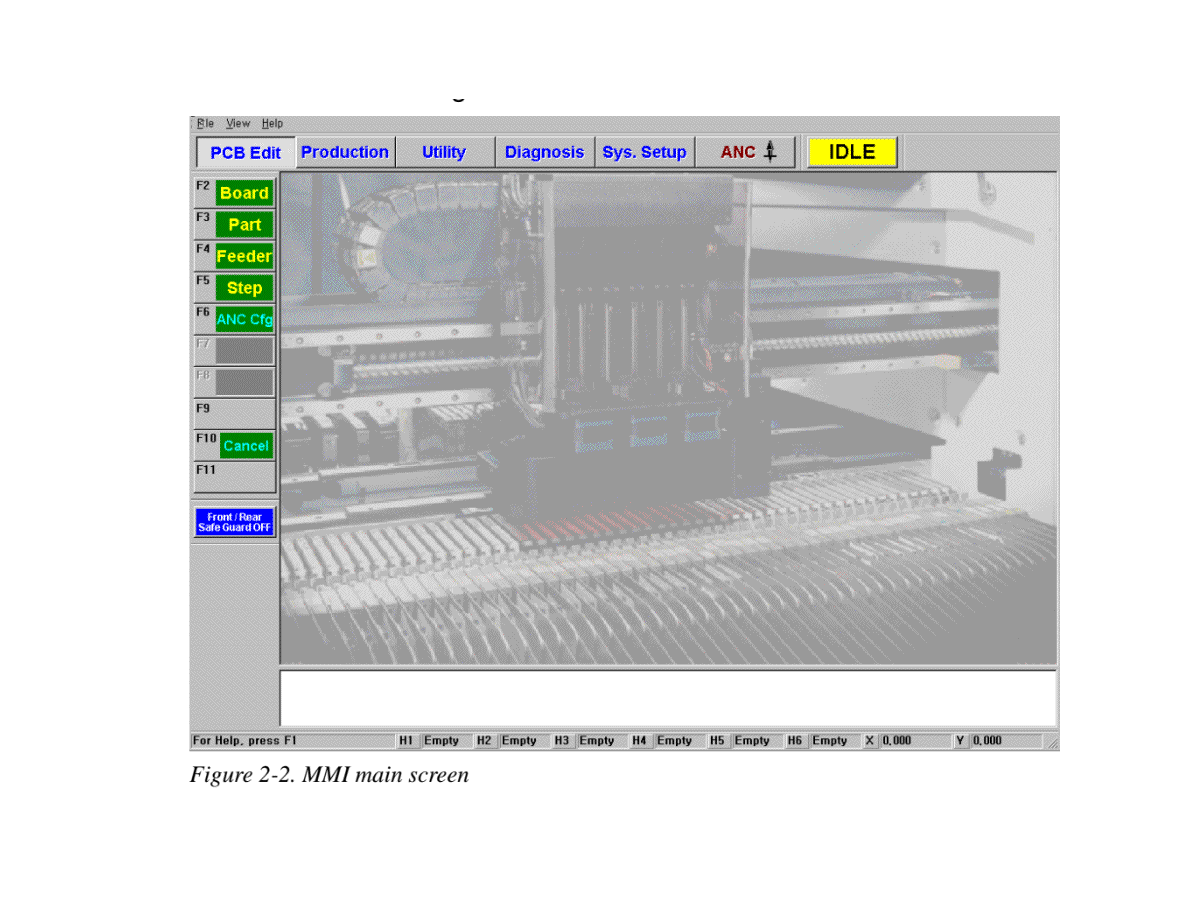 Methods For Selecting A Command of Structure of MMI Menu For Samsung Component Placer CP45NEO Series SMT Machine
