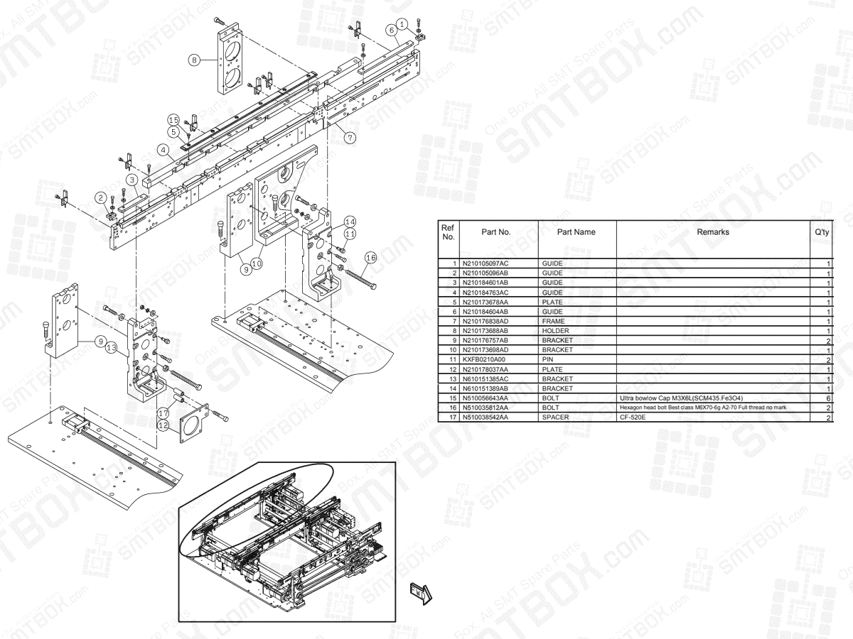 Panasonic NPM-D2 PC Dual Conveyor N610154079AD KN610154079AD-06-4