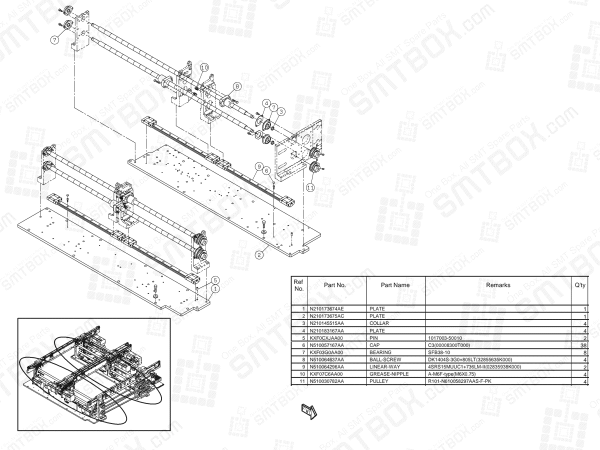 Panasonic NPM-D2 PC Dual Conveyor N610154079AD KN610154079AD-06-7