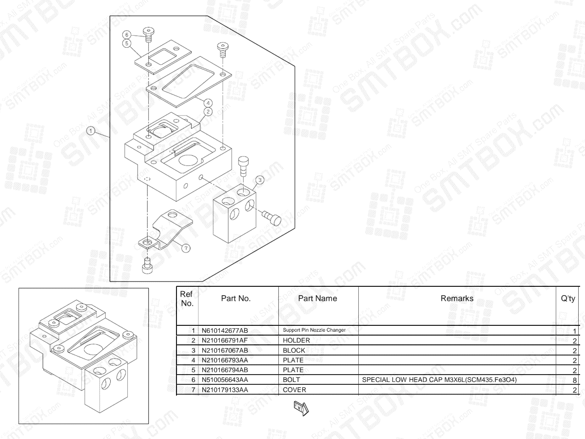 Panasonic NPM-D2 Support Pin Automatic Change Unit N610153808AA KN610153808AA-03-4