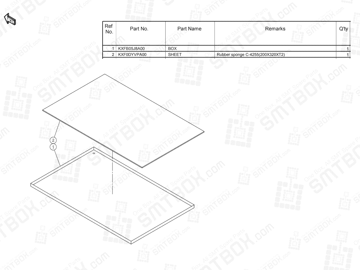 Panasonic NPM-D3 Chip Discharge Tray KXFX03L0A00 KKXFX03L0A00-00