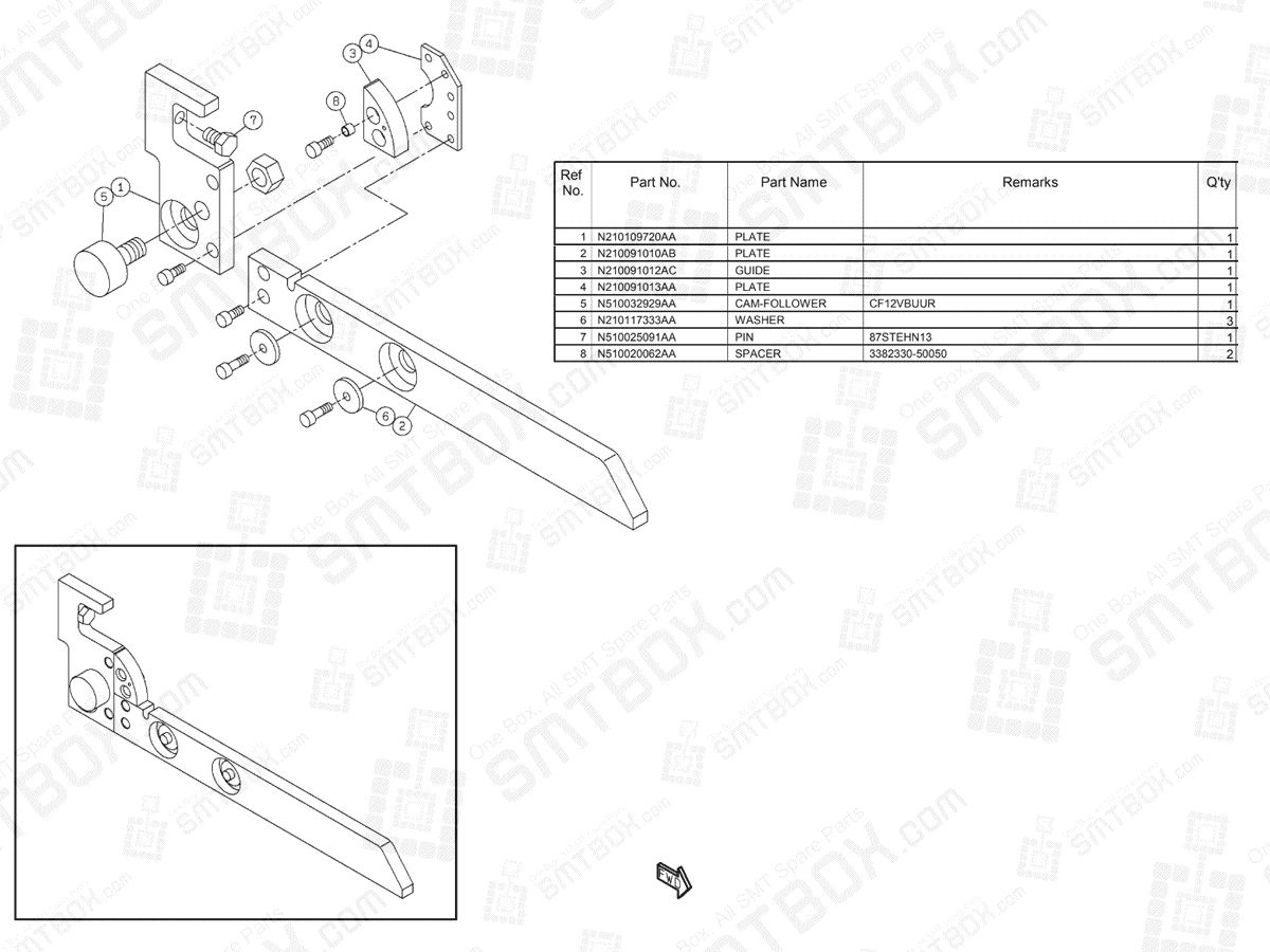 Panasonic NPM-D3 Feeder Cart Drive Unit (Front Side) N610073130AA KN610073130AA-07