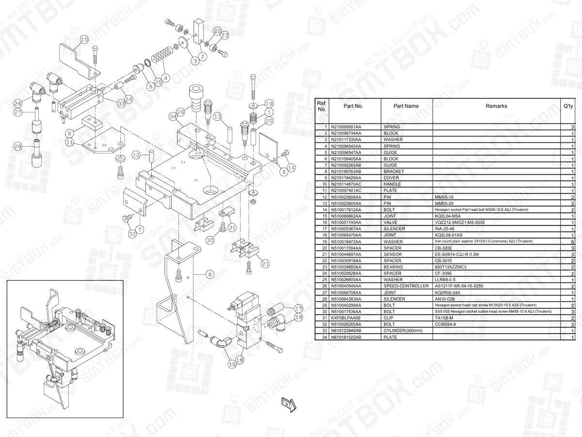 Panasonic NPM-D3 Head Option Driving Unit N610161110AA KN610161110AA-03-1