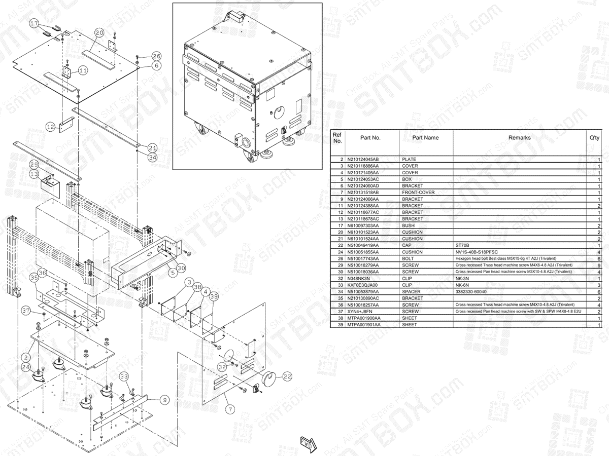 Panasonic NPM-D3 Inspection BOX N610097135AA KN610097135AA-11-2