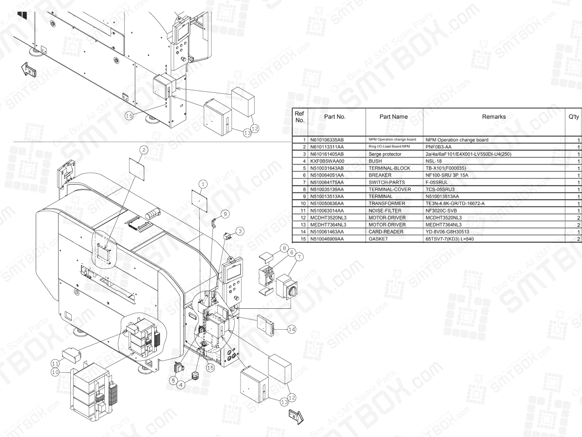 Panasonic NPM-D3 Main Body (H) N610157832AA KN610157832AA-03A