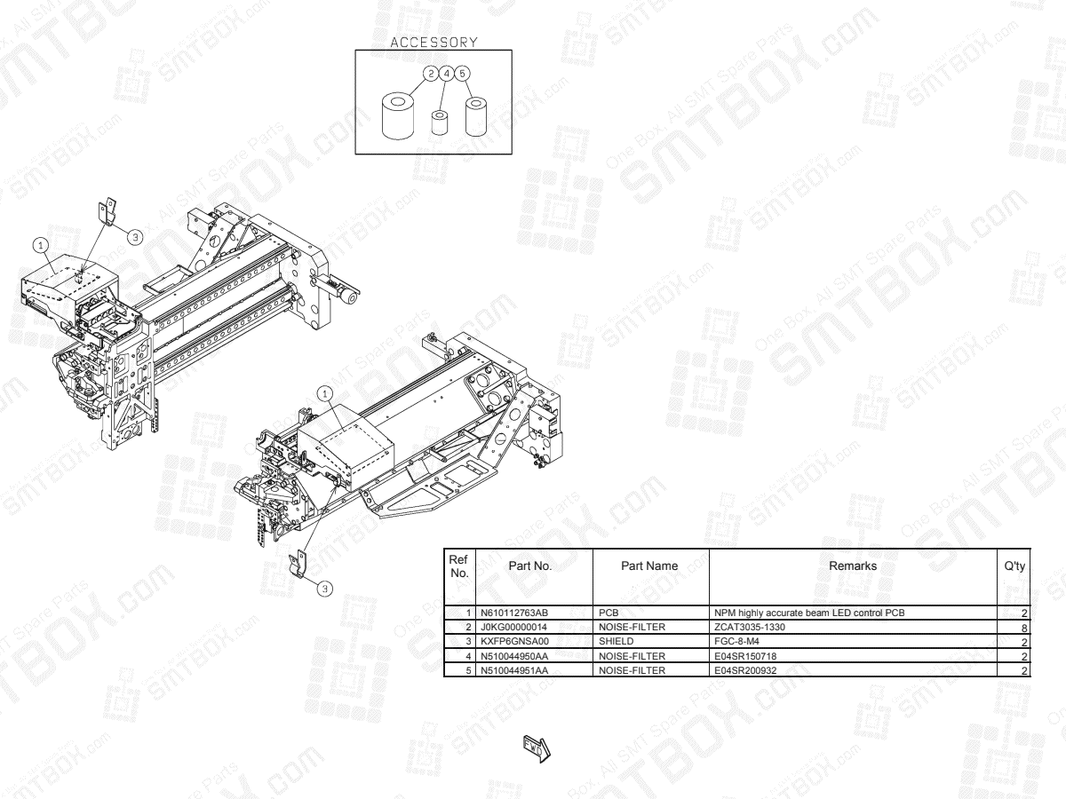 Panasonic NPM-D3 XY-Axis(H) N610157814AA KN610157814AA-04