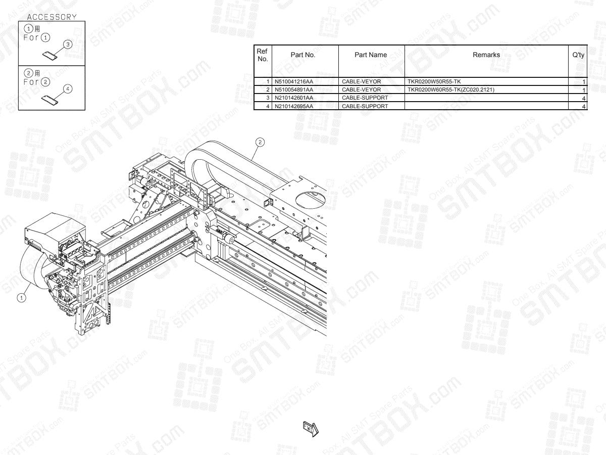 Panasonic NPM-D3 XY-Axis Rear Side Wiring N610157825AA KN610157825AA-01