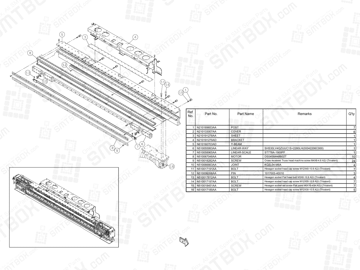 Panasonic NPM-D3 Y-Axis N610160757AA KN610160757AA-08-1