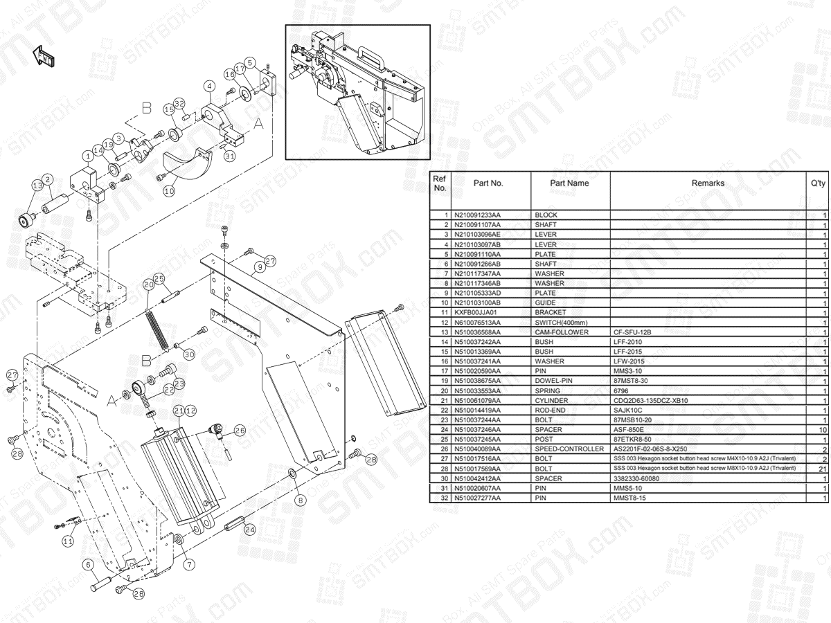 Panasonic NPM-D Feeder Cart Drive Unit(Changing Specification) N610112809AA KN610112809AA-09-2