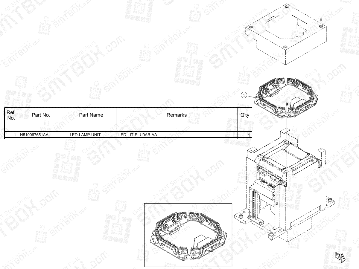 Panasonic NPM D3 LED Lighting Unit (Side Lighting Unit: Option Specification-1) N610161300AA KN610161300AA-04