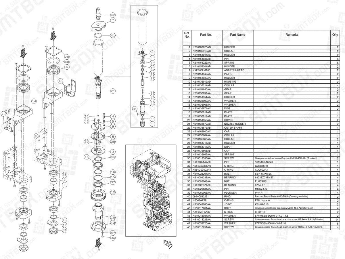 Panasonic NPM Dispenser Head N610157748AA KN610157748AA-05-5