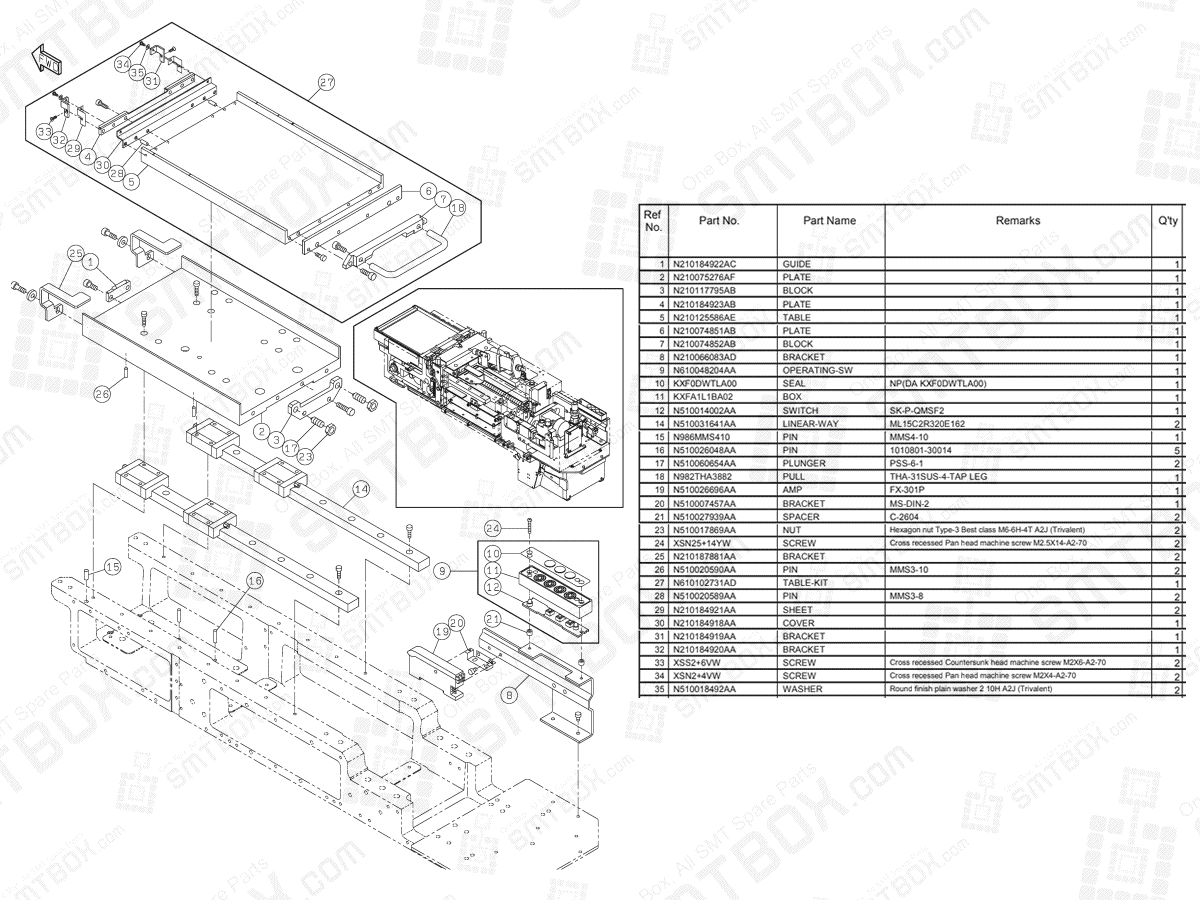 Panasonic NPM Multifunctional Transfer Unit N610095857AB KN610095857AB-03-2